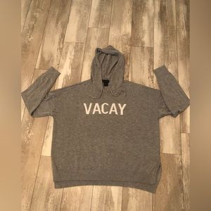 Rachel Zoe absolutely adorable cashmere blend hoodie sweater size xlarge